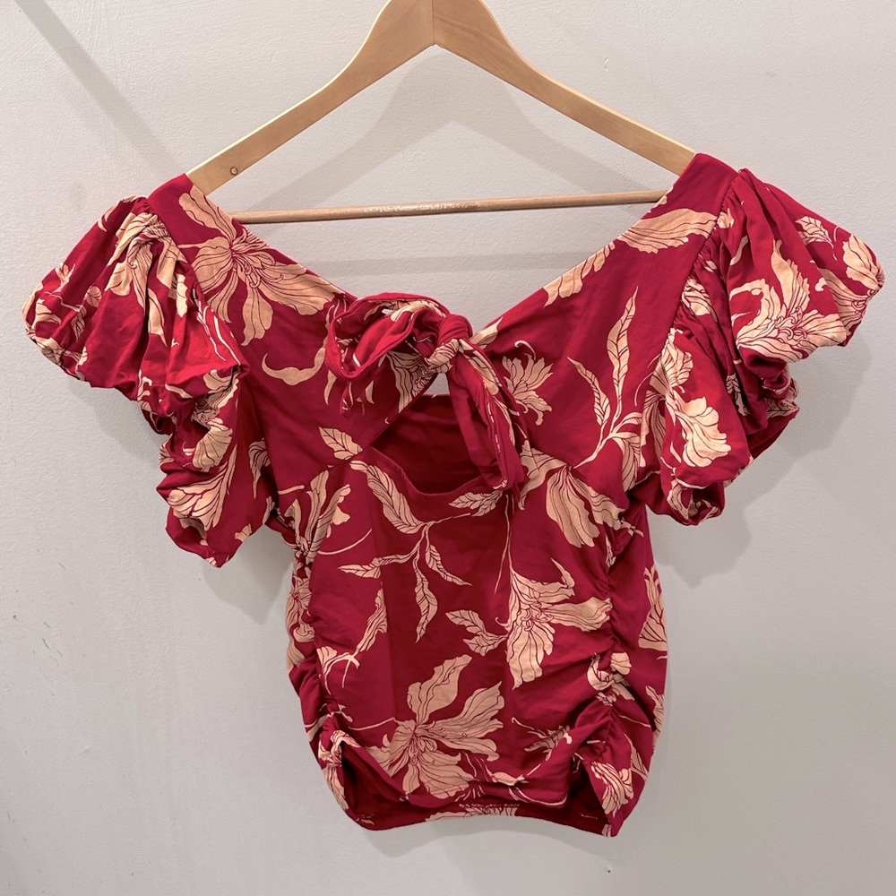 Flutter Sleeve With Open Back Tie - image 1